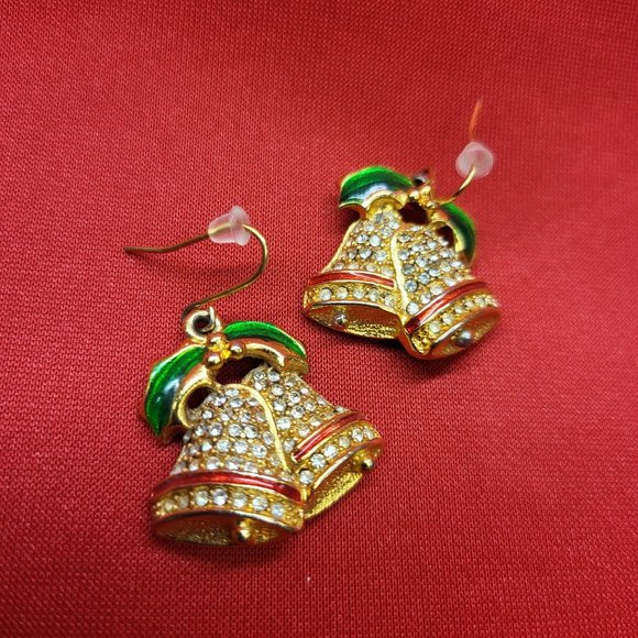 Christmas Bell Dangling Earrings - Picture 10 of 12
